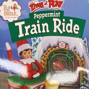 The Elf on the Shelf Scout Elves at Play Peppermint Train Ride Scenic Tunnel New